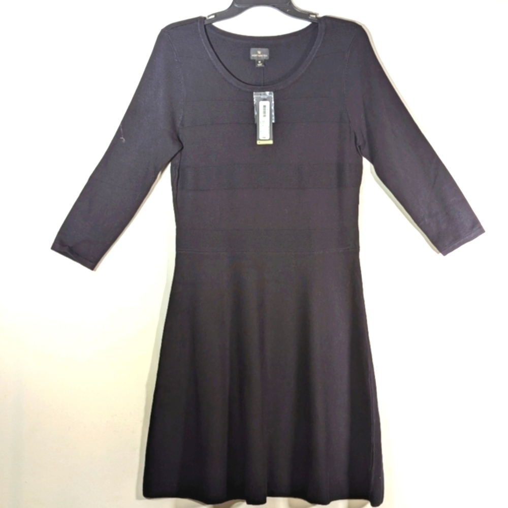 Worthington Black Sweater Dress M NWT